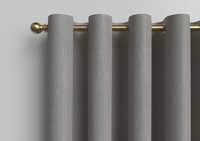 Delicate Chevron, Davy Grey - Made to Measure Curtains - Image 12